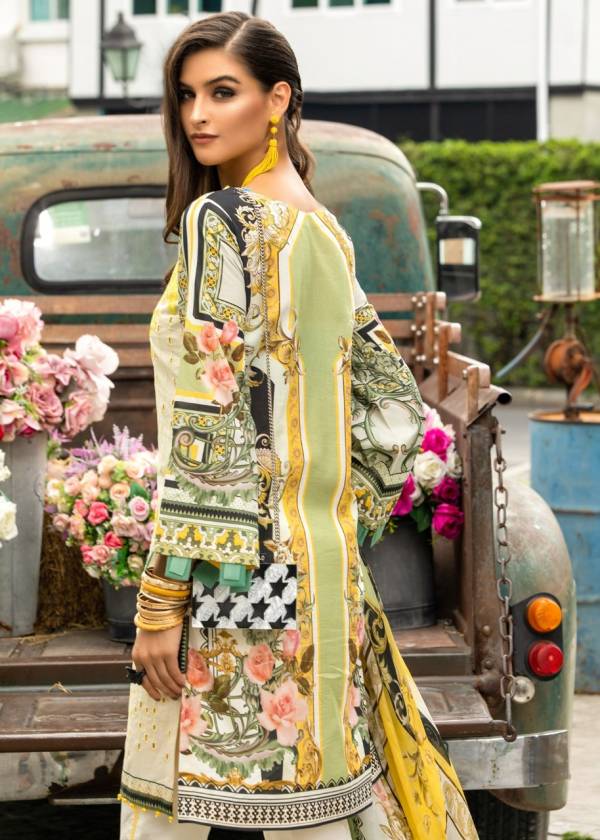 Al Meera Pure Lawn Embroidered Salwar Suit
